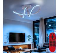 Lampada di Design Plafoniera Regolatore Telecomando Smart RGB LED H 25 CM [EEK: Non valutato]