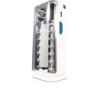 Lampada di emergenza 12+1 LED con porta USB Bianco