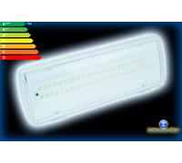 LAMPADA DI EMERGENZA LED RISPARMIO ENERGETICO 4W LUCE A MURO PARETE RICARICABILE