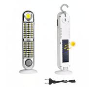 Lampada di Emergenza Pannello Solare 42 LED SMD 2COB Ricaricabile Portatile IP20