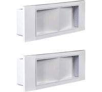 Lampada di Emergenza Pezzi 2 LED Incasso 1499L Bianco 11 Watt 6H IP40