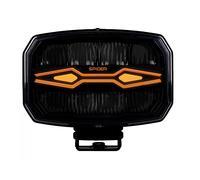 Lampada di guida LED X-SPIDER NINJA, ovale, lampadina alogena a lungo raggio