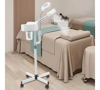 Lampada di ingrandimento 2 in 1 per vaporizzatore facciale, 360 gradi, girevole a 360 gradi, 750 W, salone Ozone, vaporizzatore per uso domestico