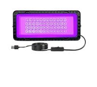 Lampada di polimerizzazione UV, 48 faretti a luce nera a LED, concentratori di luce viola, 395 lampade a polimerizzazione UV, luci decorative for Halloween, riunioni di famiglia