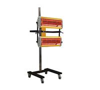 Lampada di polimerizzazione UV, Baking Infrared Paint Curing Lamp 2000W Single Control Lamp Post Mobile Shortwave Infrared Paint Dryer Lamp Spray Drying Car Body Repair Tool