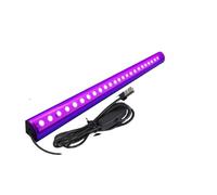 Lampada di polimerizzazione UV, Lampada a luce nera da 90 gradi, tubo a luce nera UV, lampada a LED da 395 nm, barra a luce nera for Halloween, club, feste, discoteca(2 pcs)