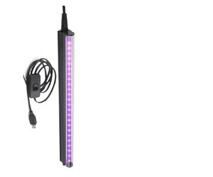 Lampada di polimerizzazione UV, UV Black Light Bar For Room,Cabinet, Holiday Halloween Decorations, Body Paint, Poster,Fluorescent Tapestry,Glow Party,UV Lamp(C-UV-T5-1pack-black)