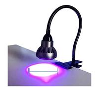 Lampada di polimerizzazione UV, UV Curing Ultraviolet Lamp Spot Light 405nm 395nm 365nm Clip-on Shadowless Glue Green Oil Screen Phone Repair PCB Board Solderin(405nm)