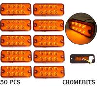 Lampada Di Posizione A Led Laterale Arancione 50X Per Rimorchio Camion 24V