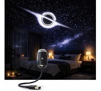 Lampada di proiezione cielo stellato, USB, luce notturna con collo di cigno flessibile e anello di messa a fuoco girevole, mini luce notturna con proiezione Starlight, luci d'atmosfera USB per auto
