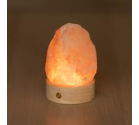 Lampada di Sale Himalayano a batteria Rosa naturale 600gr