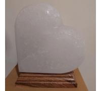 Lampada di Sale Himalayano Bianco naturale a forma di Cuore 3-4Kg