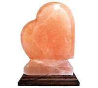 Lampada di Sale Salgemma dell'Himalaya Cuore con Certificato Garanzia
