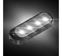 Lampada di segnalazione porta aperta, luci a LED sulla soglia della porta | Luci di cortesia per pannello porta laterale a LED senza cablaggio - Lampada per proiettore a LED di cortesia con ombra di b