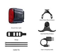 Lampada di Sicurezza Posteriore Smart Bike Light Attivazione Freno Automatico Au
