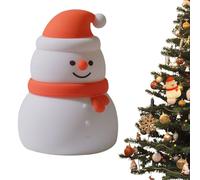 Lampada di silicone di Natale - Light Night Kids Night Kids, Control di rubinetto ricaricabile | Arredamento di bagliore morbido festivo, illuminazione ambientale portatile per la scrivania da bagno d