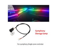 (Lampada di stoccaggio Sy x 1) Per accessori per luci ambientali per auto a strisce LED 18 in 1, interni