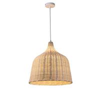 Lampada di Vimini in bambù Minimalista Fatto a Mano a Sospensione Lampada a soffitto Cesto sospeso lampadario Rattan a Ciondolo lampade da Fattoria per la Decorazione della casa Realizzata in Cina