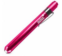 Lampada diagnostica Pulox - Lampada medica per pupille in alluminio Lampada diagnostica a LED a penna - Penlight con scala di misurazione, batterie incluse