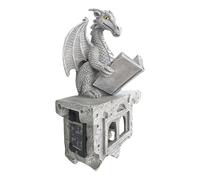 Lampada drago | Lampada solare da parete, decorative Statuetta di drago che legge un libro - per decorazione esterna portico terrazza prato albero decorazione casa compleanno Natale