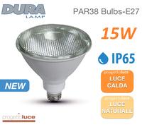 LAMPADA DURALAMP FARETTO FARO LED E27 PAR38 SMD 15W IP65 PER ESTERNO