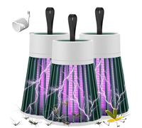 Lampada elettrica ammazza zanzare, 2 in 1portable Cordless Outdoor Waterproof Camping Lamp, Mute and USB Charing, for Home, Camping, Picnic (3pcs)