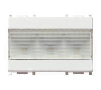 Vimar serie piatta - Lampada di emergenza LED 3 modulo 120-230v piatto bianco