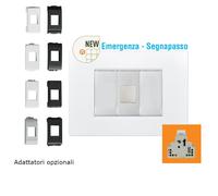 Lampada EMERGENZA LED INCASSO PER 503 1 modulo 220V notturna x bticino vimar gew