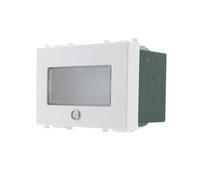 Lampada Emergenza Led Segnapasso 503 3M Moduli 220V Nero Compatibile Vimar Plana