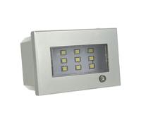 LAMPADA EMERGENZA SEGNAPASSO LED 3W SILVER TECH NERO COMPATIBILE AXOLUTE