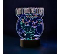 Grupo Erik: Lampada nerd Gameration | Lampada LED per scrivania 3D, 17x20 cm con batterie o USB, Accessori scrivania gaming, Setup Gaming, Gadget Gaming Room