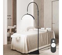 Lampada Estensione Del Cile,Lampada a Mezza Luna,Lampada da Ciglia a Piede con Testa Regolabile a 360°, 3000K-6000K