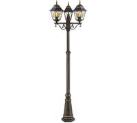 Lampada esterna Janel, Dore Black, E27 Max 3x60W, Bulb non incluso