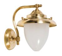 Lampada Esterni Ottone Vetro Schermo Maritim Wandleuchte Terrazza Balcone Casa