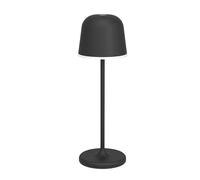 Lampada Esterno Moderna Mannera Alluminio Nero Policarbonato Bianco Led