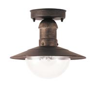 Rabalux Oslo - Lampada a sospensione da esterno, Metallo Plastica, Antik gold, 24 x 24 x 21,5 cm, E27, elettrico, metallo;plastica