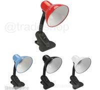 LAMPADA ESTETISTA SNODABILE ORIENTABILE E27 CON MORSETTO SCRIVANIA TAVOLO 108B