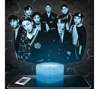 Lampada Ex decorazione per camera da ragazza Lampada 3D Ex oggetto K-pop Corea Pop Coreana idea regalo decorazione luce soffusa luce notturna decorazione ufficio. Natale. regalo adolescente TOP