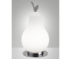 Lampada Fabas Collezione WILMA Tavolo Bianco Cromato 1 Luce Stile Moderno [EEK: A++]