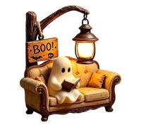 Lampada Fantasma Che Legge Un Libro Luce Notturna Da Comodino Fantasma