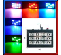 Lampada Faretto Faro Luce 12 LED Stroboscopica RGB da Discoteca Disco Strobo