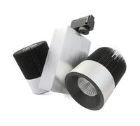Lampada Faretto Led A Binario Bianco Caldo Doppia Testa Faro 2X15W Cob Regolabil