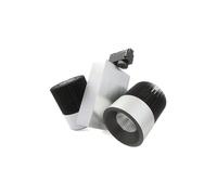 Lampada Faretto Led A Binario Doppio Faro Testa 2X15W Cob Bianco Freddo Orientab