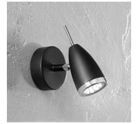 LAMPADA FARETTO LED SINGOLO METALLO VERNICIATO NERO PERENZ 6144N