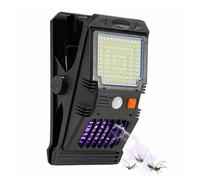 LAMPADA FARETTO LUCE SOLARE DA GIARDINO 128 LED SMD CON ZANZARIERA W7104-1