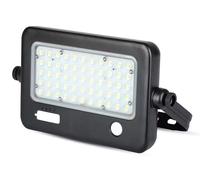 Lampada Faro Led Con Pannello Solare 10W 1100LM 4000K Doppio Sensore PIR Base In