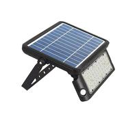 Lampada Faro Led Con Pannello Solare 10W 4000K Doppio Sensore PIR Base Inclinabi