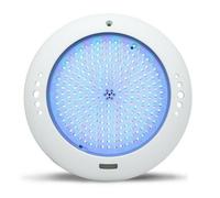 LAMPADA FARO LED PER PISCINA CAMBIACOLORE RGB 18W SENZA FORI INCASSO G2F1