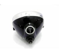 Lampada faro Lucas replica 8" vetro curvo per Triumph BSA Royal Enfield