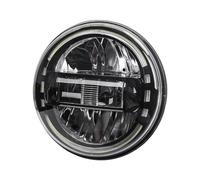 Lampada Faro Per Touring Per Softail Per Heritage Per Street Per Glide Per Road Per King Proiettore Faro A LED Per Moto Da 5,75/7 Pollici 90W(7 inch Black)